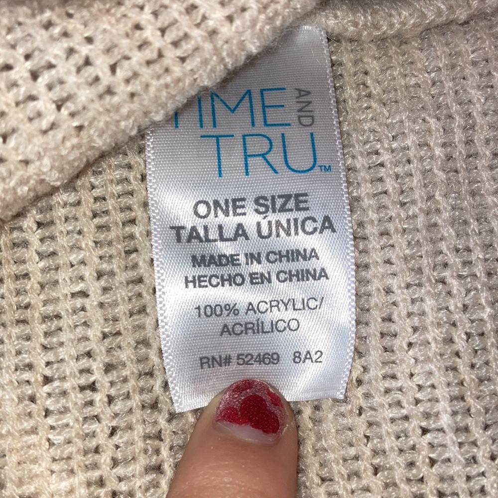 Turtle Neck Poncho - Picture 2 of 4